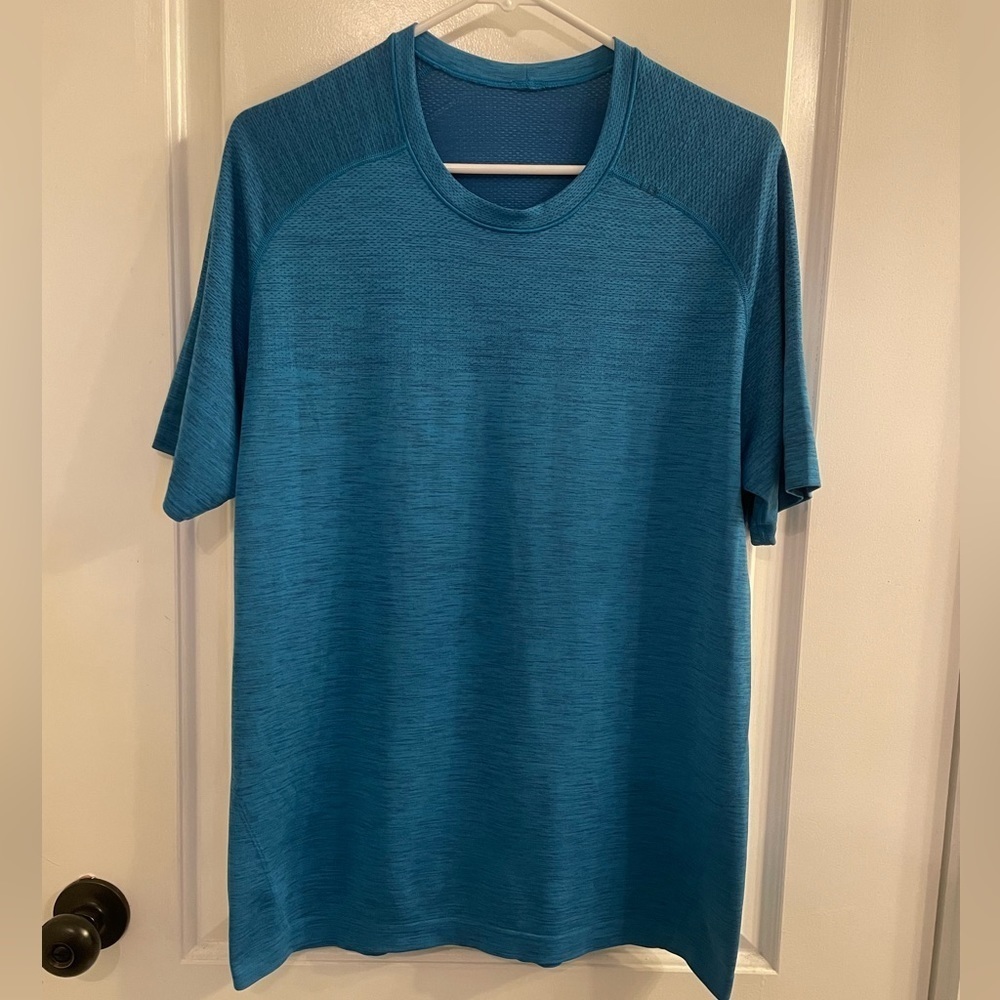 Lululemon Metal Vent Tech Short Sleeve Dark Royal Baltic Blue Large